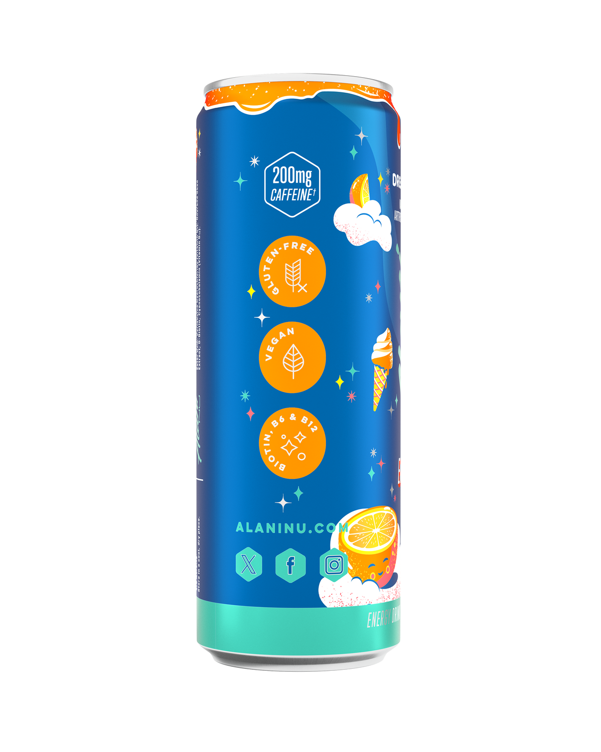 Dream Float Orange Cream Energy Drink, 12-Pack