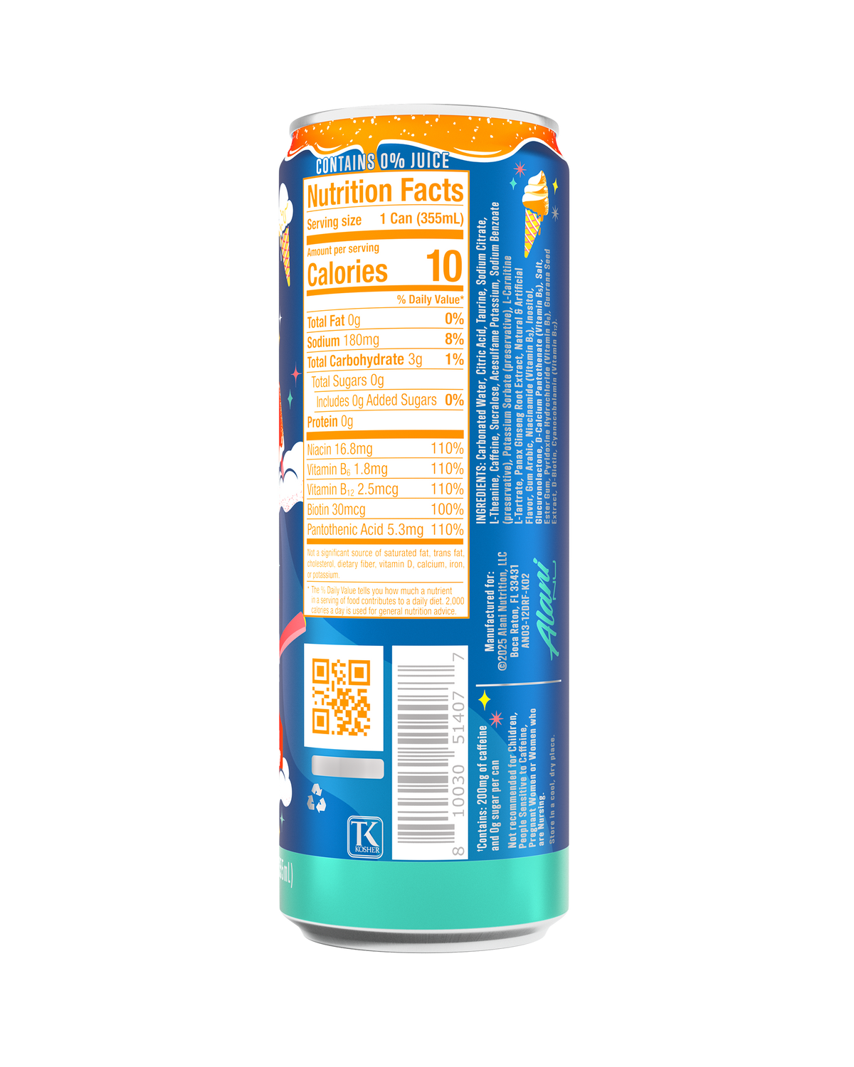 Dream Float Orange Cream Energy Drink, 12-Pack