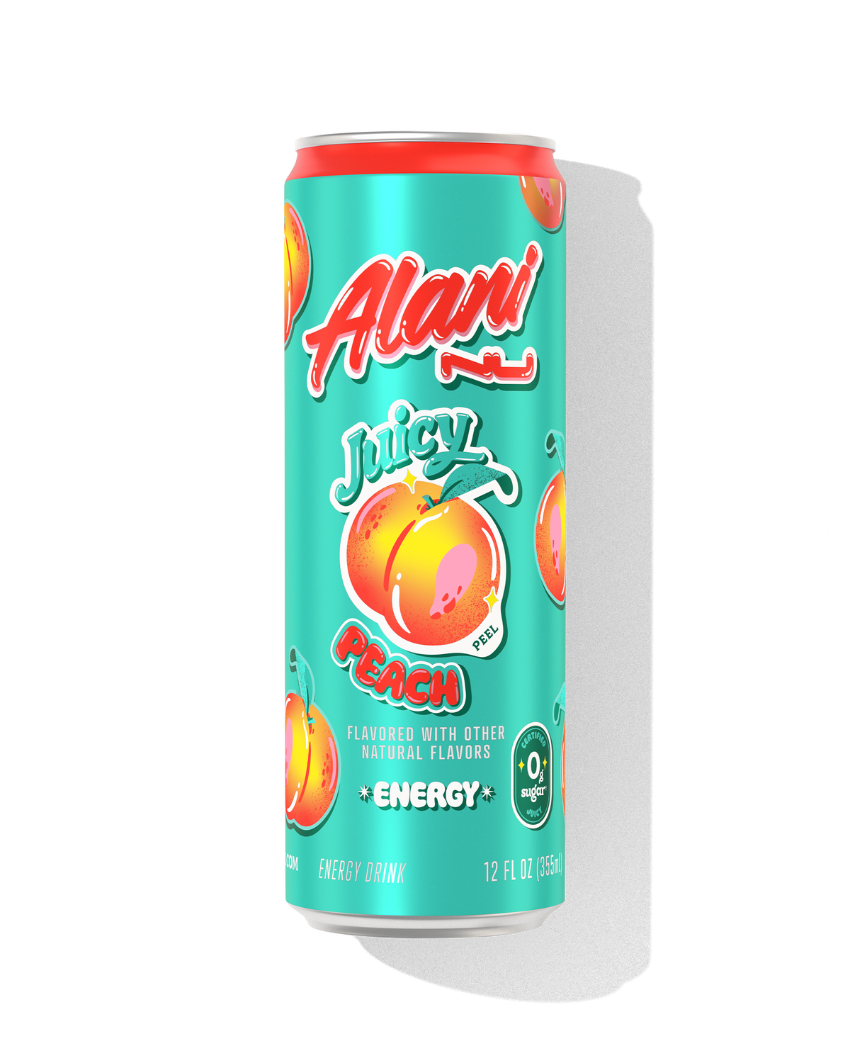 Juicy Peach Zero-Sugar Energy Drink, 12-Pack
