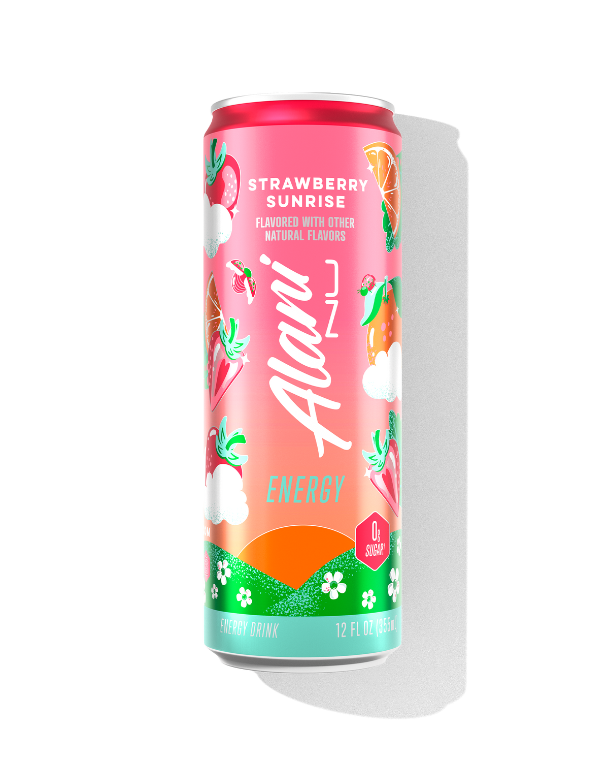 Strawberry Sunrise Zero-Sugar Energy Drink, 12-Pack