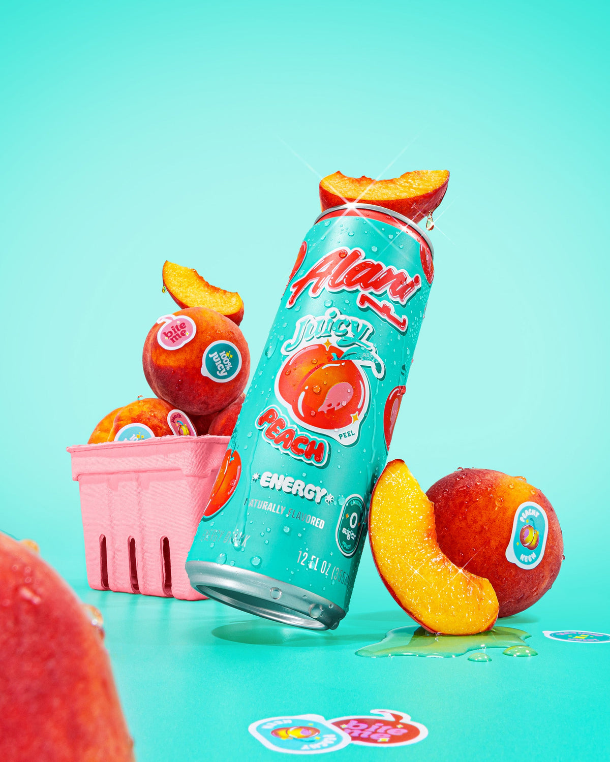 Juicy Peach Zero-Sugar Energy Drink, 12-Pack