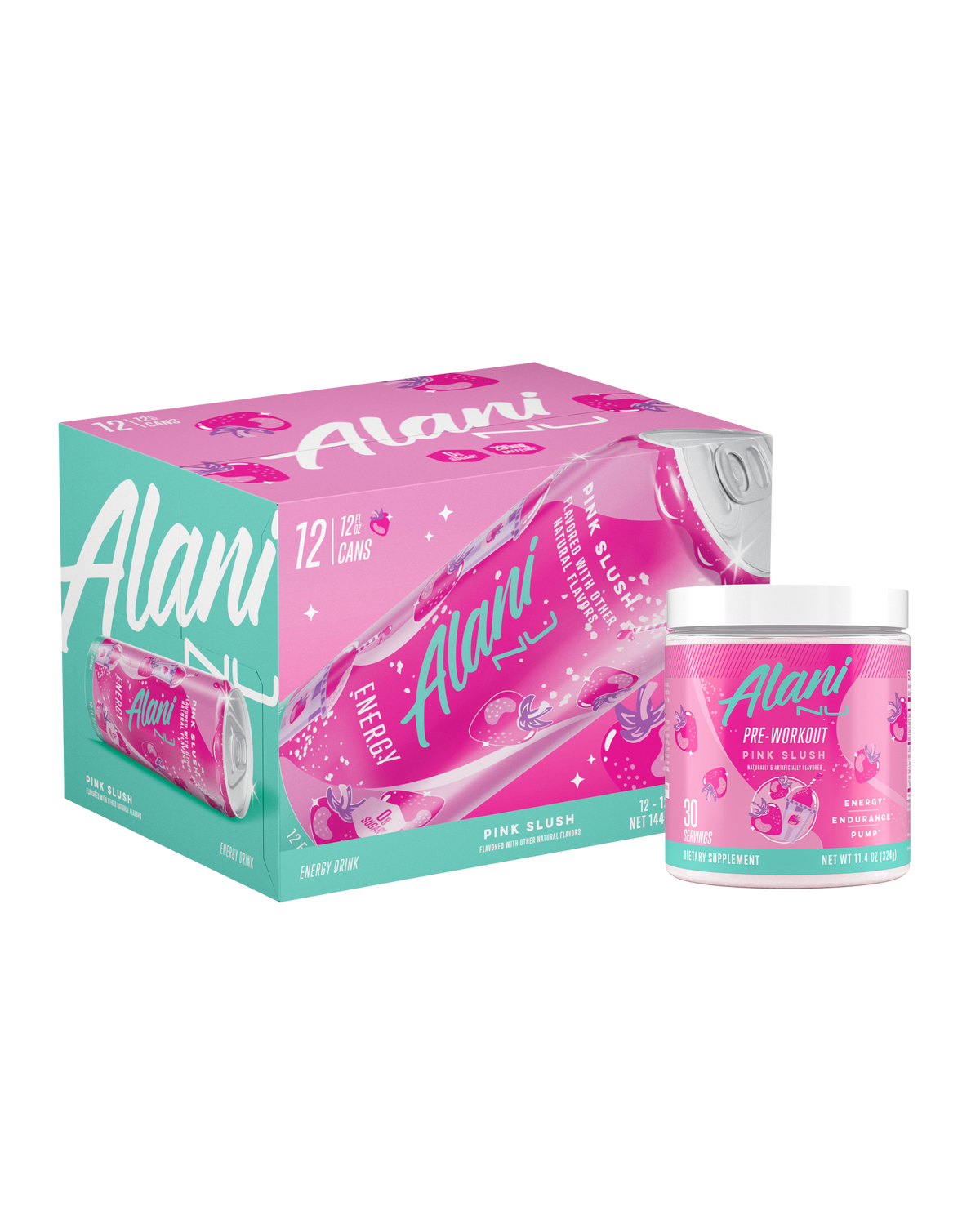 Pink Slush Energy Drink with Pre-Workout Bundle