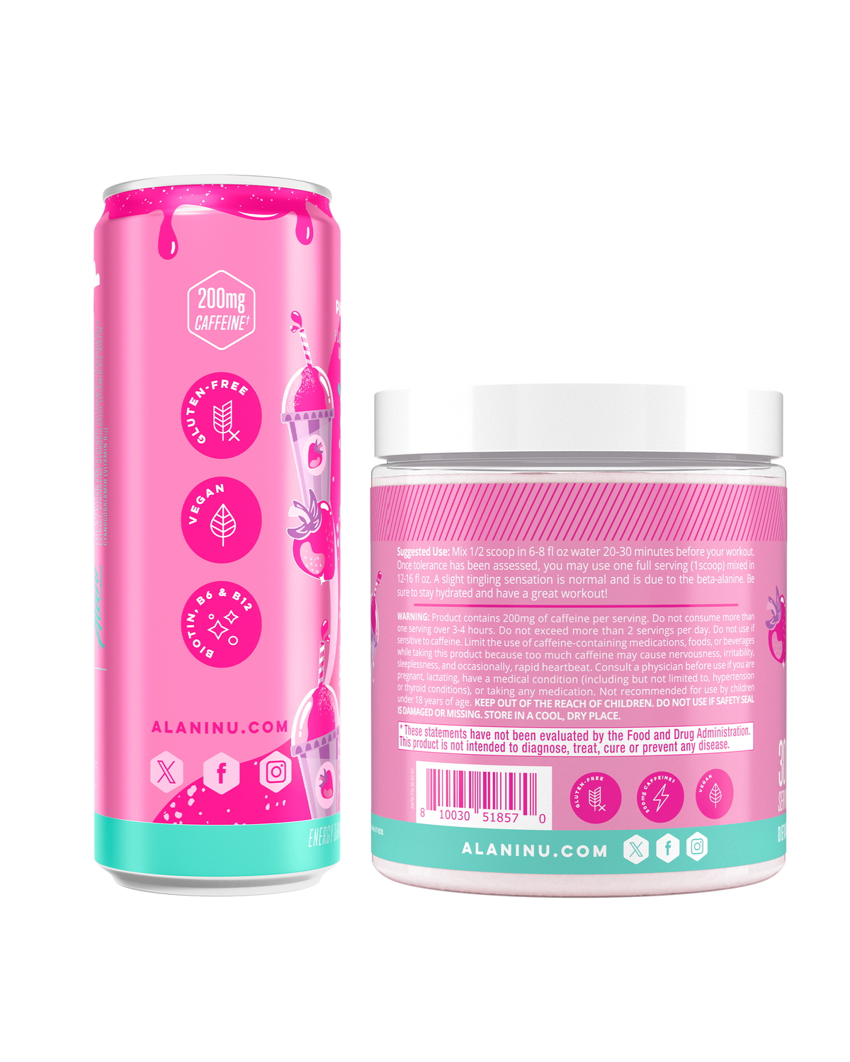 Pink Slush Energy Drink with Pre-Workout Bundle
