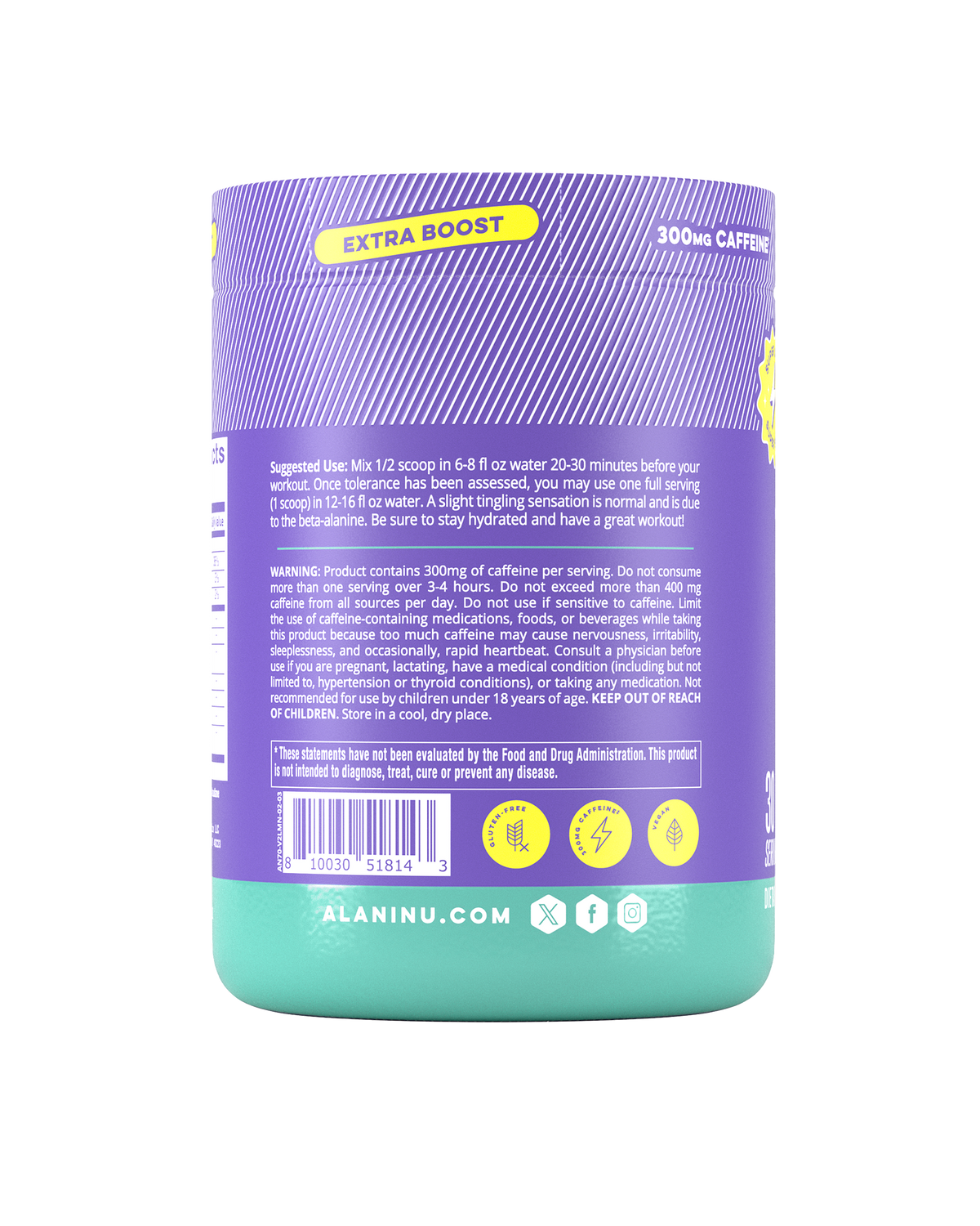 Frozen Lemonade Pre-Workout+ Supplement, 30 Servings