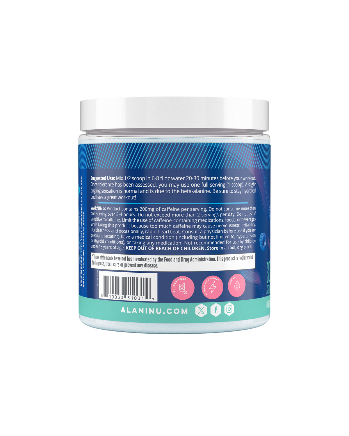 Breezeberry Pre-Workout Formula, 30 Servings